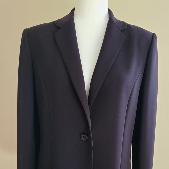 Grace 2-Piece Skirt Suit Set Blazer 8 / Skirt 6 Dark Chocolate Brown Career - Picture 11 of 11